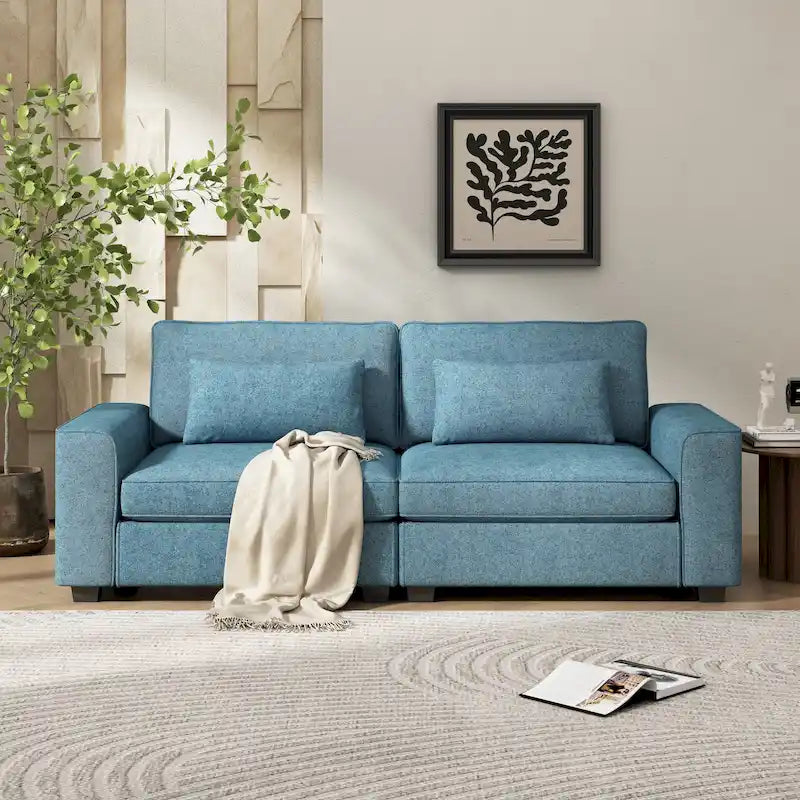 Gepolstertes 3-Sitzer-Loveseat-Sofa