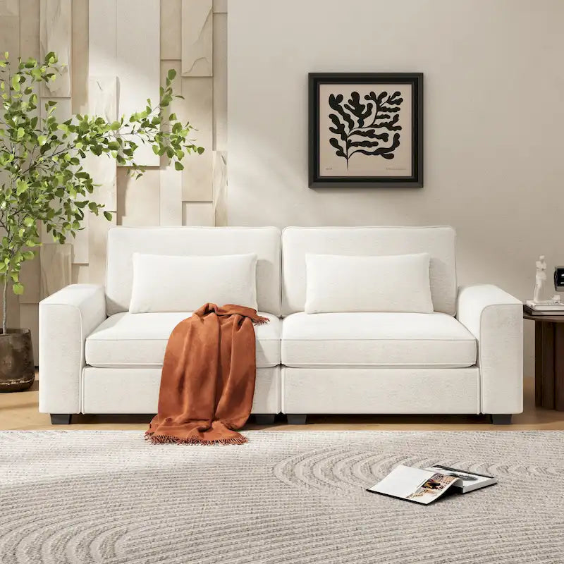 Gepolstertes 3-Sitzer-Loveseat-Sofa