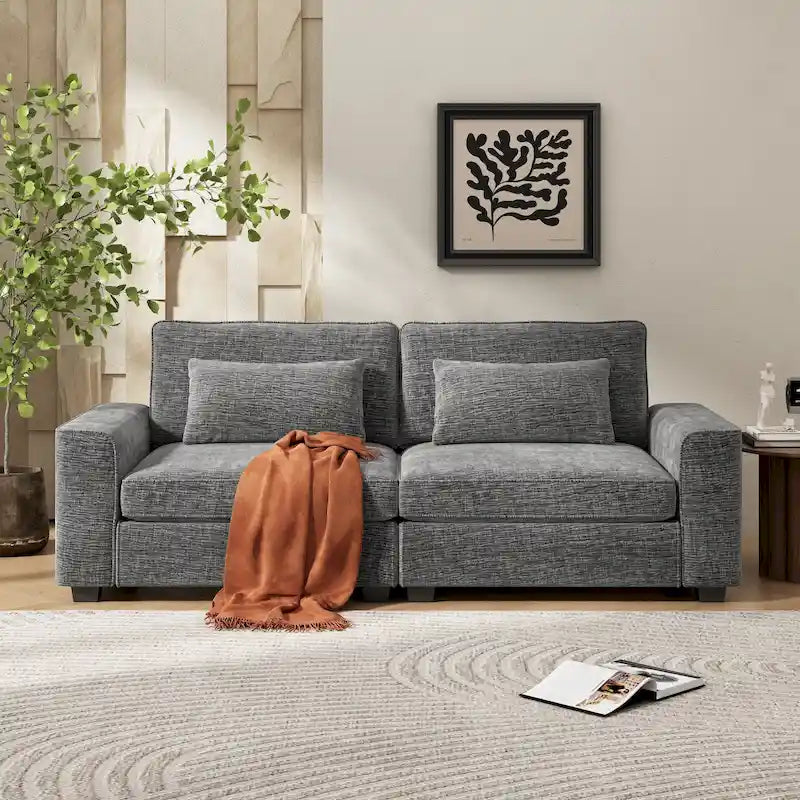 Gepolstertes 3-Sitzer-Loveseat-Sofa