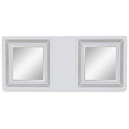 Tavolo da pranzo allungabile rettangolare bianco/verde, per un massimo di 10 persone — 107 L x 244 P x 76 A cm