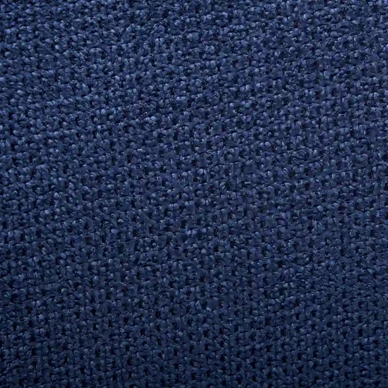 Set di 2 sedie da pranzo beige/grigio/blu, sedia laterale imbottita con schienale medio, borchie e gambe in legno
