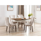 Sedia da pranzo con schienale ad ala in velluto oro/nero/beige/grigio con finiture borchiate, set da 2