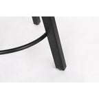 Set di 2 Sgabelli da Cucina Senza Schienale, Stile Rustico – Marrone / Bianco / Nero