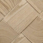 Isola da cucina in impiallacciatura di frassino intrecciata a mano con piano a ribalta – Nero / Legno naturale / Blu navy / Champagne