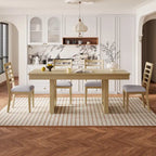 Tavolo da Pranzo Allungabile Marrone, Stile Rustico, da 4 a 8 Posti
