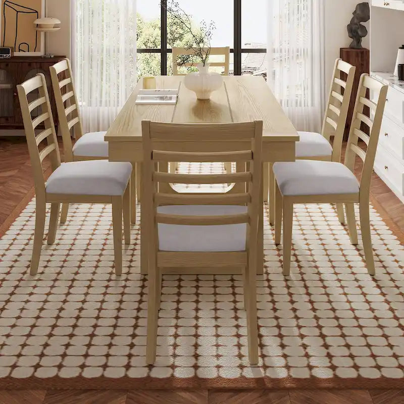 Tavolo da Pranzo Allungabile Marrone, Stile Rustico, da 4 a 8 Posti