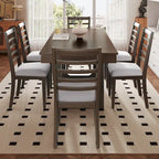 Tavolo da Pranzo Allungabile Marrone, Stile Rustico, da 4 a 8 Posti