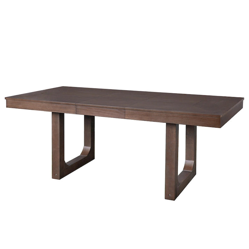 Tavolo da Pranzo Allungabile Marrone, Stile Rustico, da 4 a 8 Posti