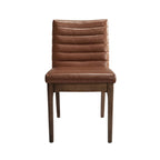 Sedie da pranzo Mid-Century set da 2 – Gambe in noce, tessuto / similpelle, beige chiaro / marrone cognac / grigio scuro