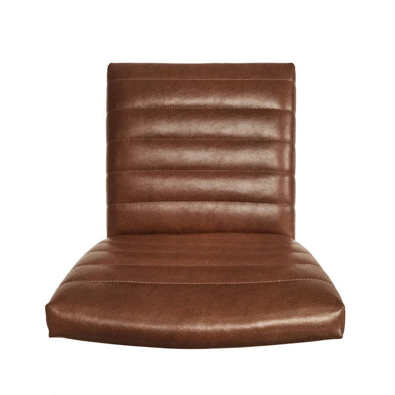 Sedie da pranzo Mid-Century set da 2 – Gambe in noce, tessuto / similpelle, beige chiaro / marrone cognac / grigio scuro