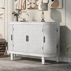 Credenza mobile da soggiorno retrò blu navy/nero/bianco/grigio antico