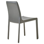 Sedia da pranzo in pelle riciclata, set da 2 – Castagno / Night Shade / Vaniglia / Antracite / Cordovan