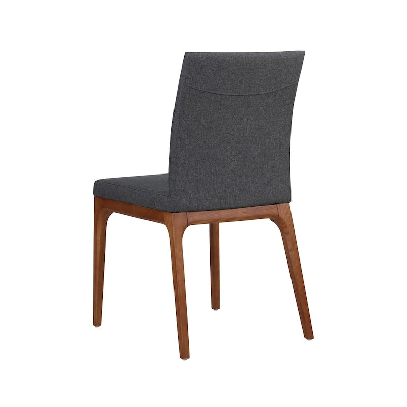 Sedia da pranzo in pelle riciclata, set da 2 – Castagno / Night Shade / Vaniglia / Antracite / Cordovan