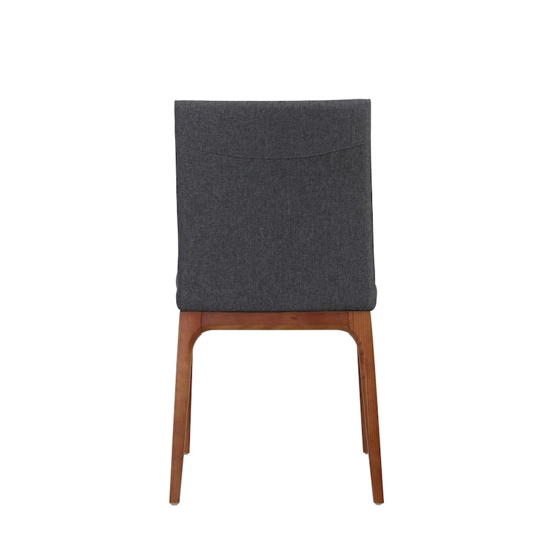 Sedia da pranzo in pelle riciclata, set da 2 – Castagno / Night Shade / Vaniglia / Antracite / Cordovan