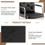Set di 2 sgabelli da bar girevoli regolabili, in pelle PU con braccioli e schienale – Bianco / Nero / Grigio scuro / Grigio / Bianco+Marrone