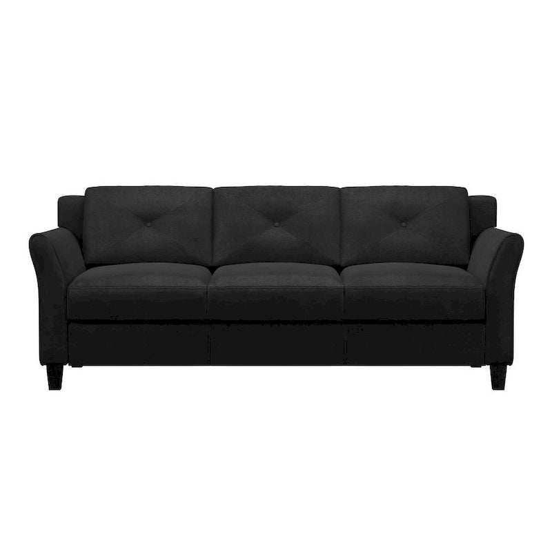 Weiches 3-Sitzer-Sofa mit Mikrofaserbezug für das Wohnzimmer