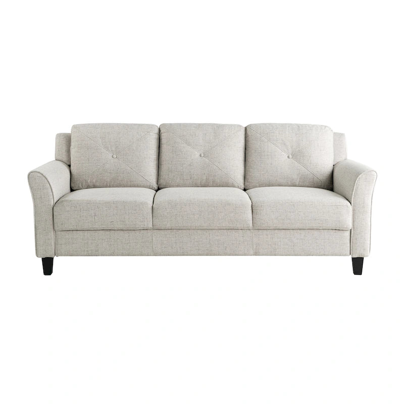 Weiches 3-Sitzer-Sofa mit Mikrofaserbezug für das Wohnzimmer