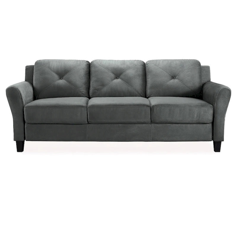 Weiches 3-Sitzer-Sofa mit Mikrofaserbezug für das Wohnzimmer