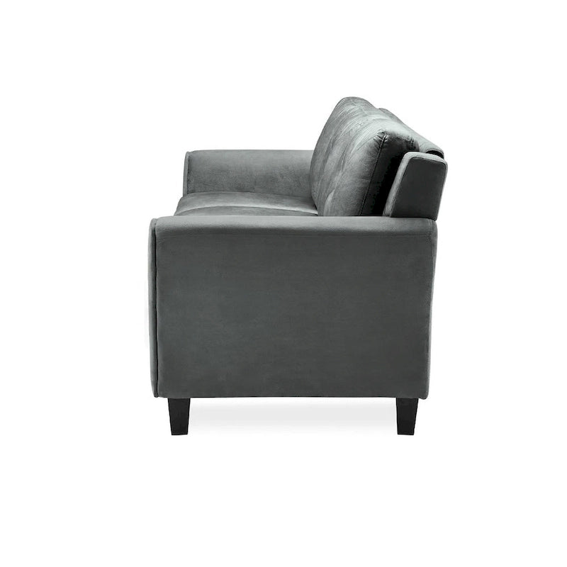 Weiches 3-Sitzer-Sofa mit Mikrofaserbezug für das Wohnzimmer