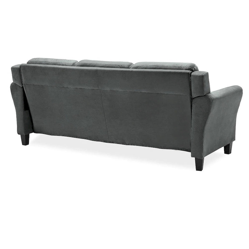 Weiches 3-Sitzer-Sofa mit Mikrofaserbezug für das Wohnzimmer