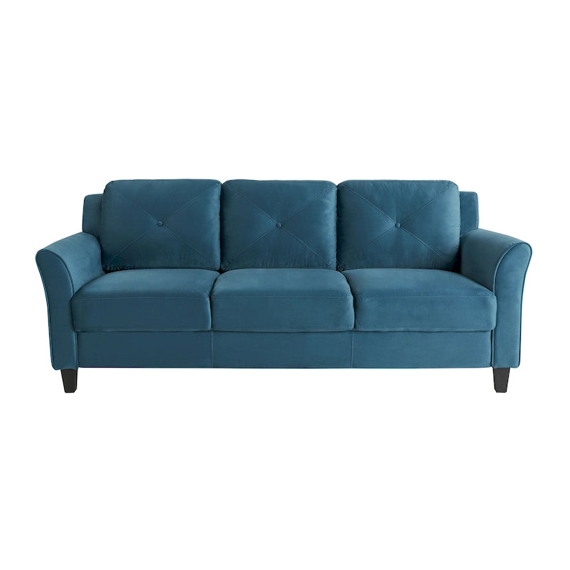 Weiches 3-Sitzer-Sofa mit Mikrofaserbezug für das Wohnzimmer