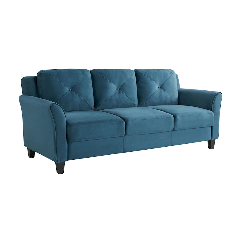 Weiches 3-Sitzer-Sofa mit Mikrofaserbezug für das Wohnzimmer