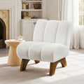 Fauteuil canapé d'appoint moderne en bois et tissu