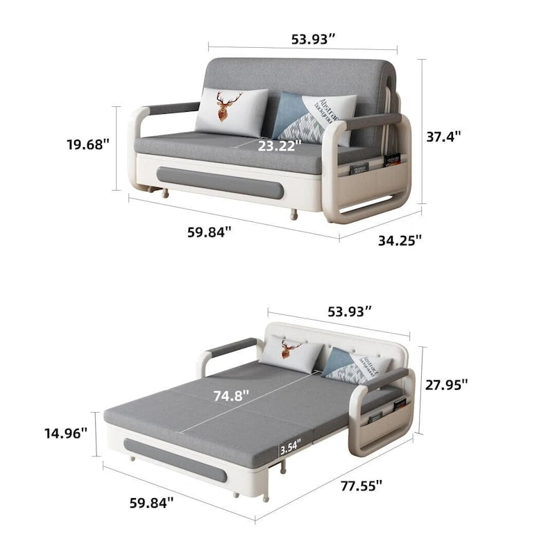 Modernes Schlafsofa aus Memory-Schaum mit Stauraum