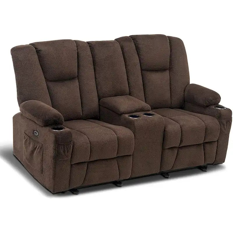 Elektrisch verstellbares Relaxsofa mit Massagefunktion und Lendenwirbel-Wärmefunktion