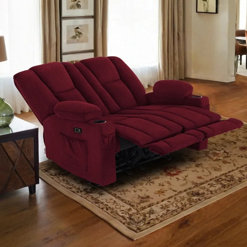 Elektrisch verstellbares Relaxsofa mit Massagefunktion und Lendenwirbel-Wärmefunktion