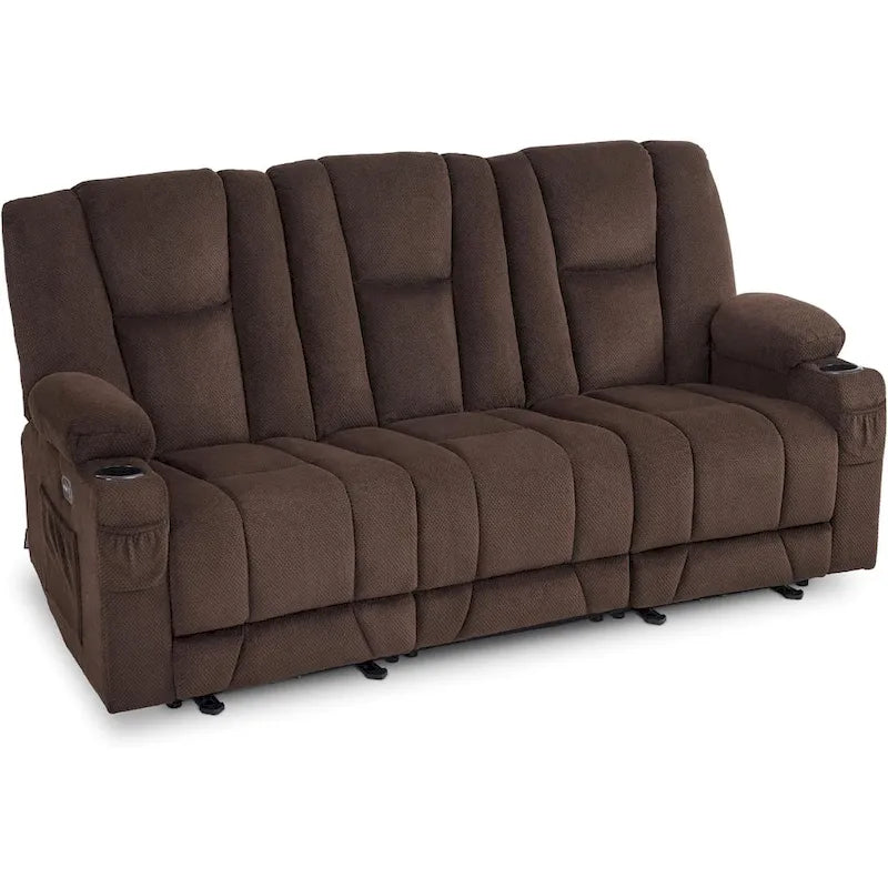 Elektrisch verstellbares Relaxsofa mit Massagefunktion und Lendenwirbel-Wärmefunktion