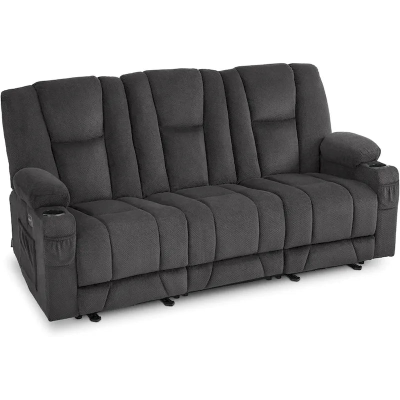 Elektrisch verstellbares Relaxsofa mit Massagefunktion und Lendenwirbel-Wärmefunktion