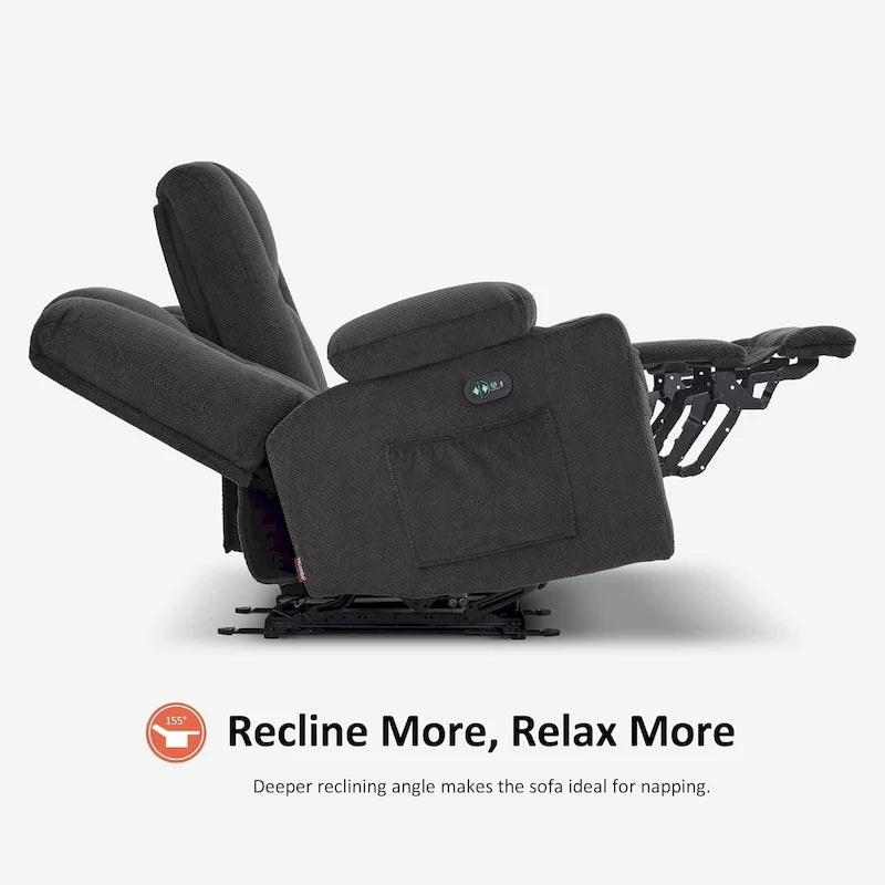 Elektrisch verstellbares Relaxsofa mit Massagefunktion und Lendenwirbel-Wärmefunktion