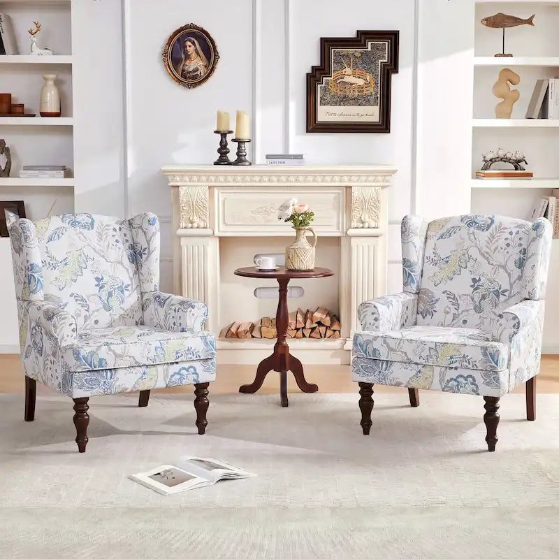 Accentfauteuil met gedraaide poten en ronde armleuningen