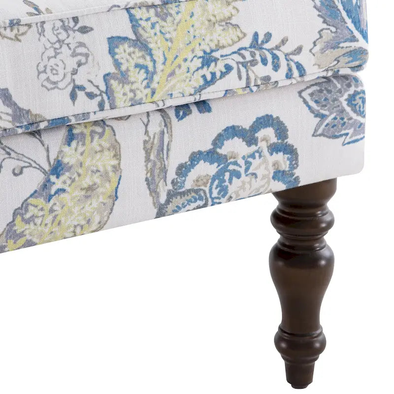 Accentfauteuil met gedraaide poten en ronde armleuningen