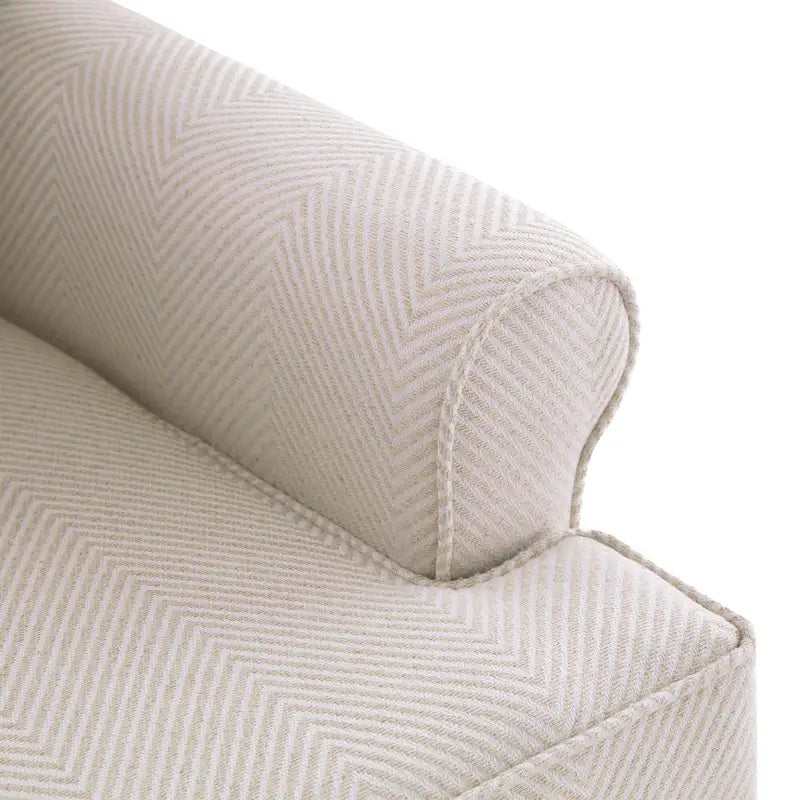 Accentfauteuil met gedraaide poten en ronde armleuningen