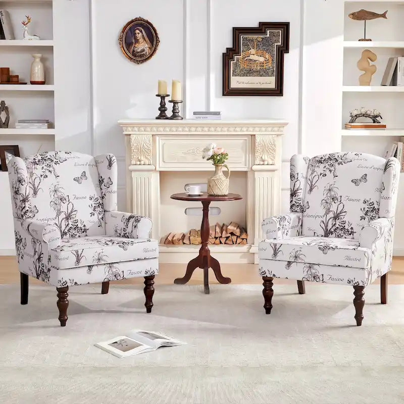 Accentfauteuil met gedraaide poten en ronde armleuningen