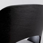 Sgabello da bar girevole in lino nero/naturale, regolabile in altezza, set da 2