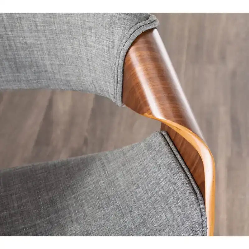 Sgabello da bar girevole crema/grigio/antracite/blu con gambe e poggiapiedi in legno, set da 2