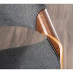 Sgabello da bar girevole crema/grigio/antracite/blu con gambe e poggiapiedi in legno, set da 2