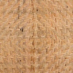 Sgabello da bar in rattan naturale marrone, stile bohémien, 1 posto