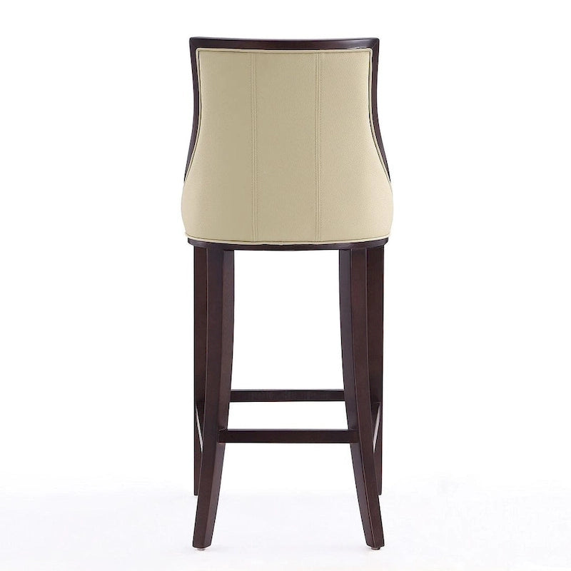 Sgabello da bar tradizionale con schienale, set da 3, bianco perla / bronzo / crema / grigio ciottolo / grigio chiaro