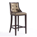 Sgabello da bar tradizionale con schienale, set da 3, bianco perla / bronzo / crema / grigio ciottolo / grigio chiaro