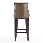 Sgabello da bar tradizionale con schienale, set da 3, bianco perla / bronzo / crema / grigio ciottolo / grigio chiaro