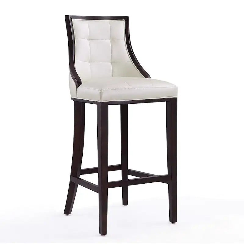 Sgabello da bar tradizionale con schienale, set da 3, bianco perla / bronzo / crema / grigio ciottolo / grigio chiaro