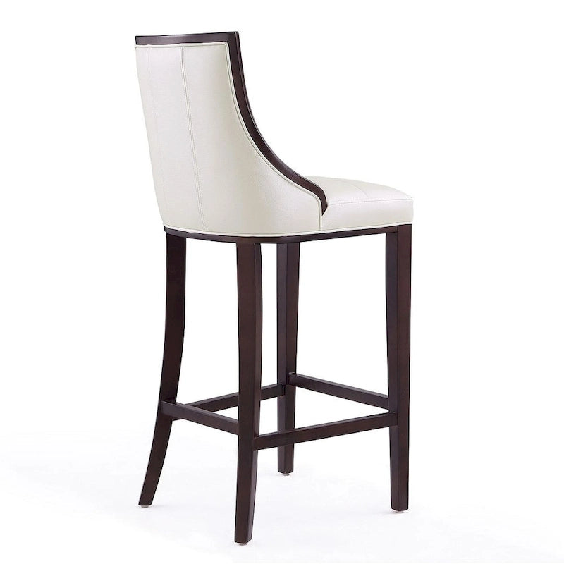 Sgabello da bar tradizionale con schienale, set da 3, bianco perla / bronzo / crema / grigio ciottolo / grigio chiaro