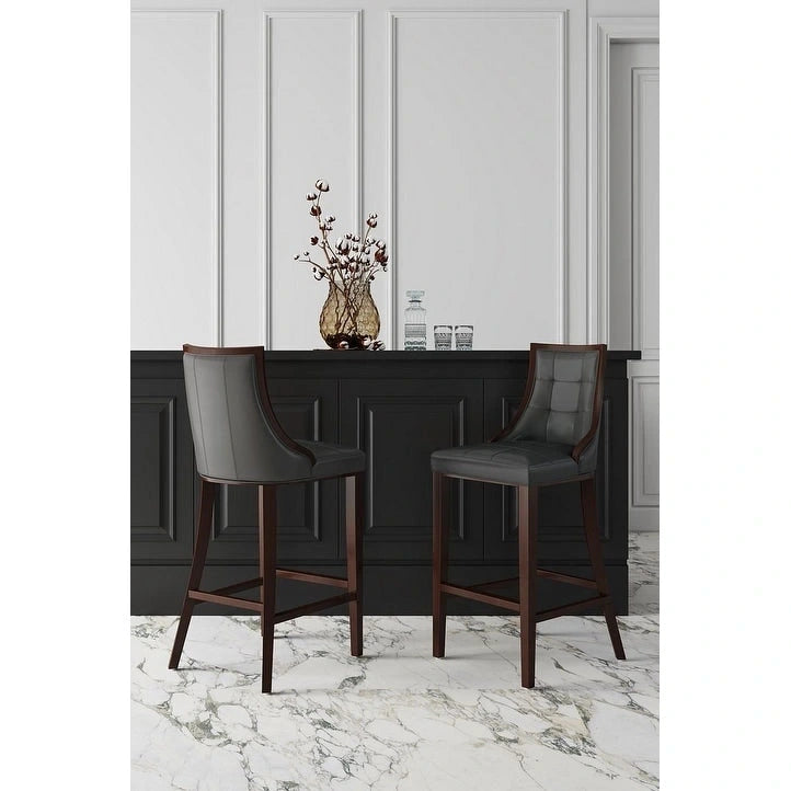 Sgabello da bar tradizionale con schienale, set da 3, bianco perla / bronzo / crema / grigio ciottolo / grigio chiaro
