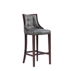 Sgabello da bar tradizionale con schienale, set da 3, bianco perla / bronzo / crema / grigio ciottolo / grigio chiaro