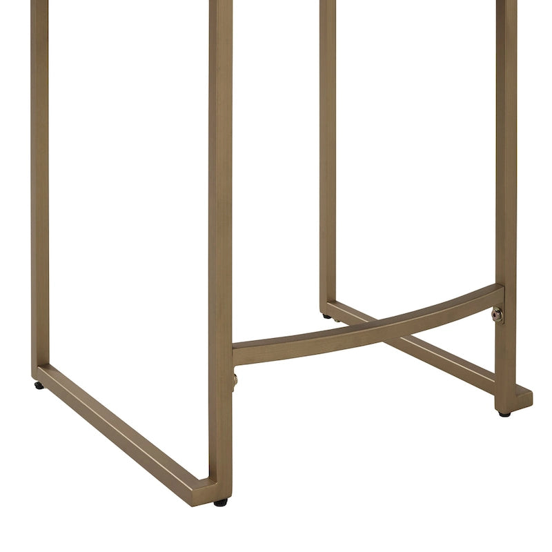 Sgabello da bancone in velluto crema/grigio, base a slitta moderna, set da 2