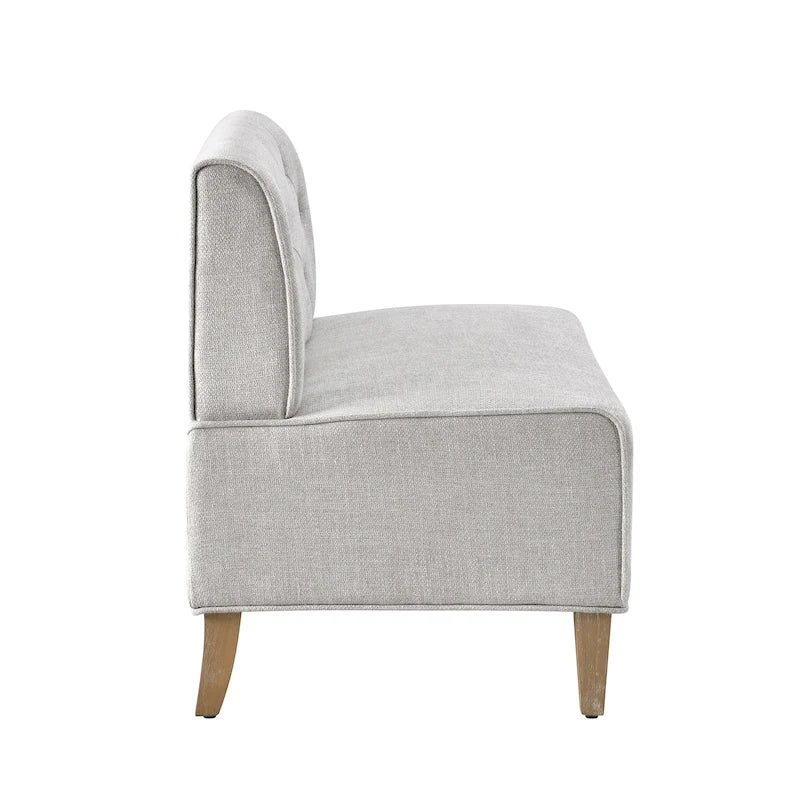 Banquette d’angle rembourrée en similicuir, de style ferme moderne